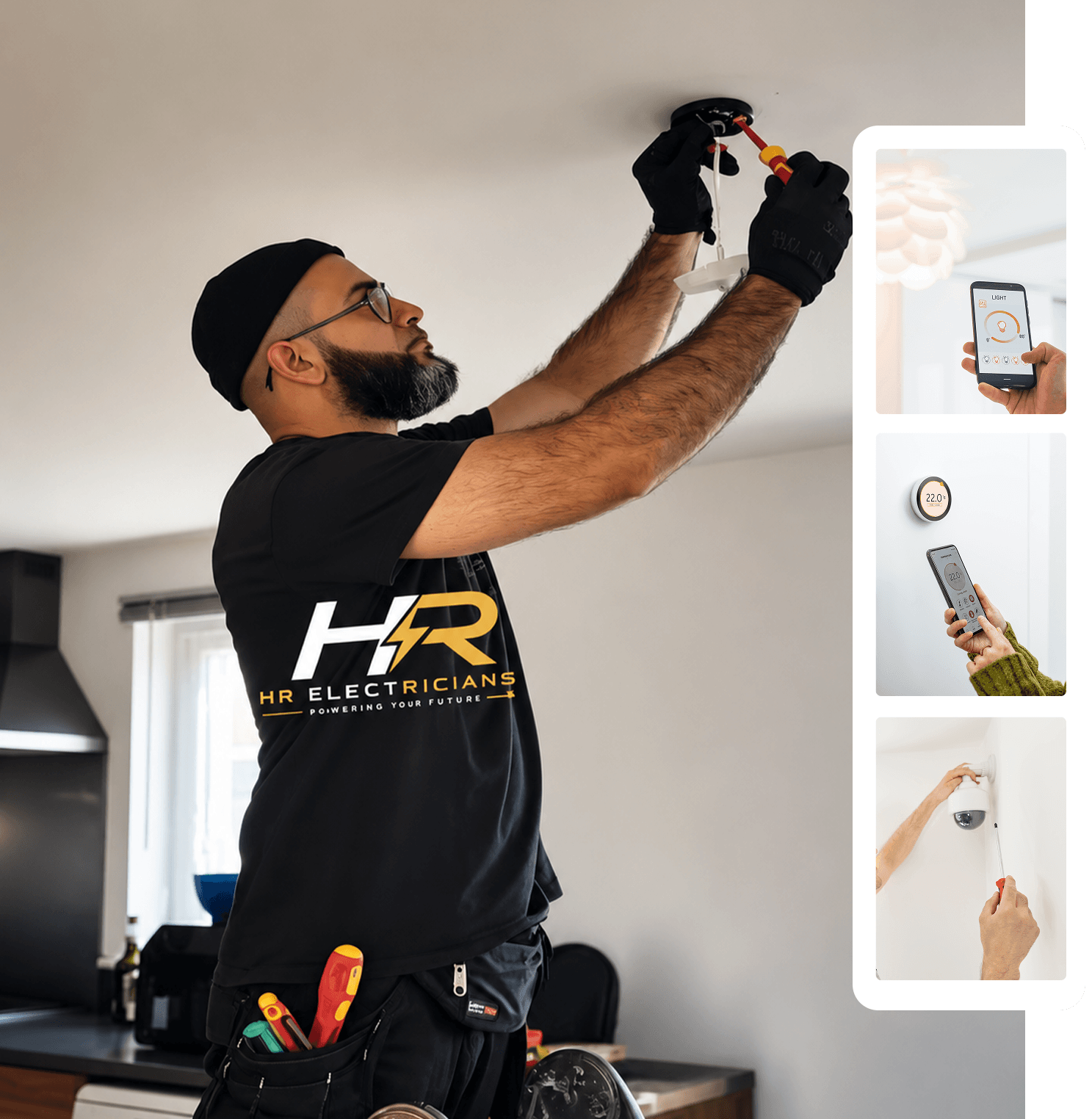 Modern home electrical upgrades by HR Electricians